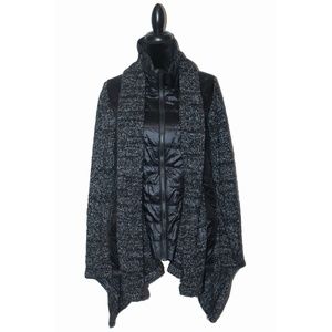 NWOT Felicity 2fer Zip-Up Sweater